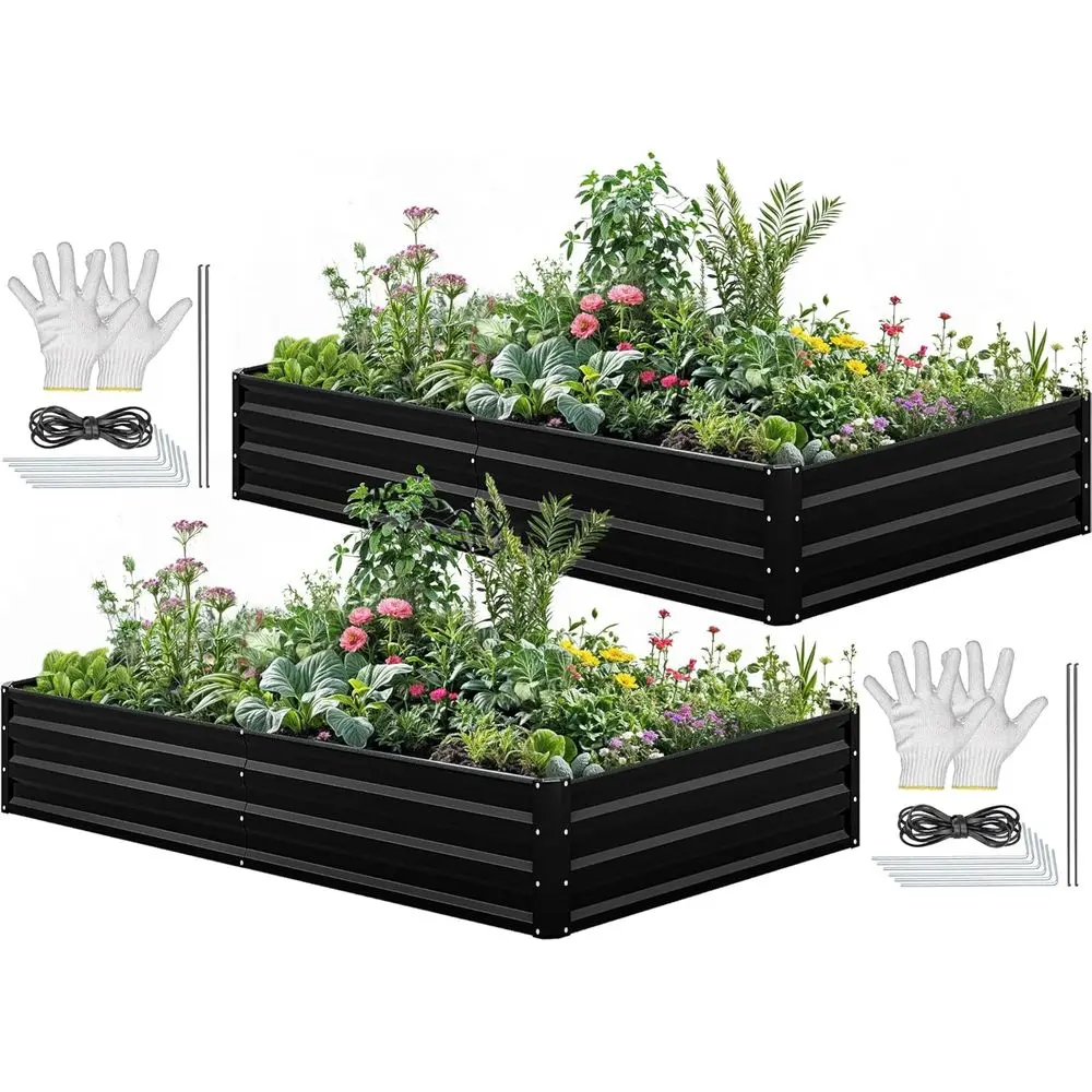 Garden Gloves - Kit de jardinière surélevée en acier