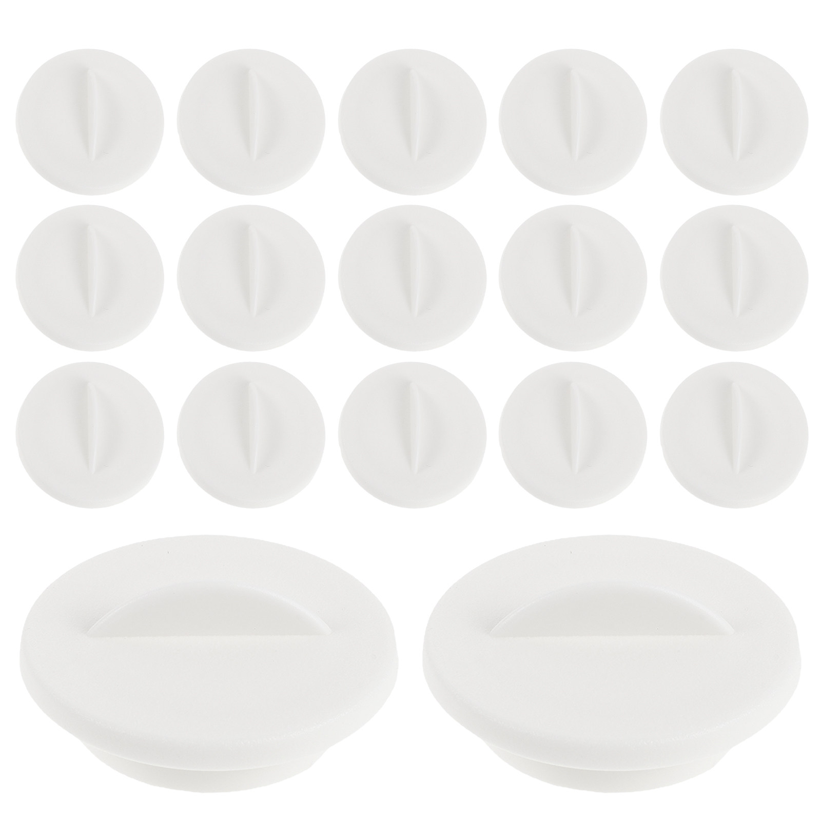 Hydroponic Kit - 24 pièces de capuchons ronds blancs