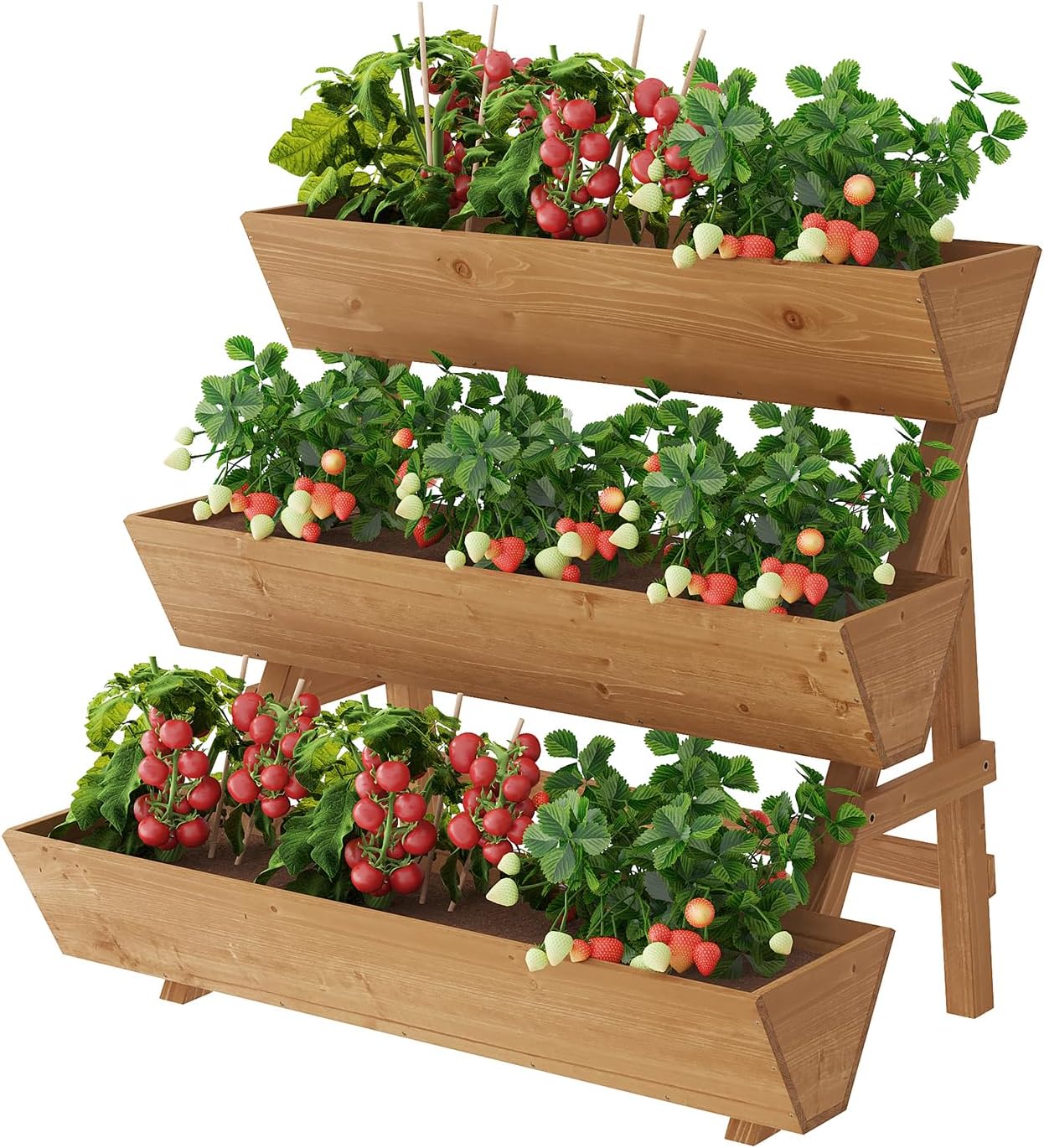 Raised Garden Bed - Jardinage sur Patio et Balcon, Bois,