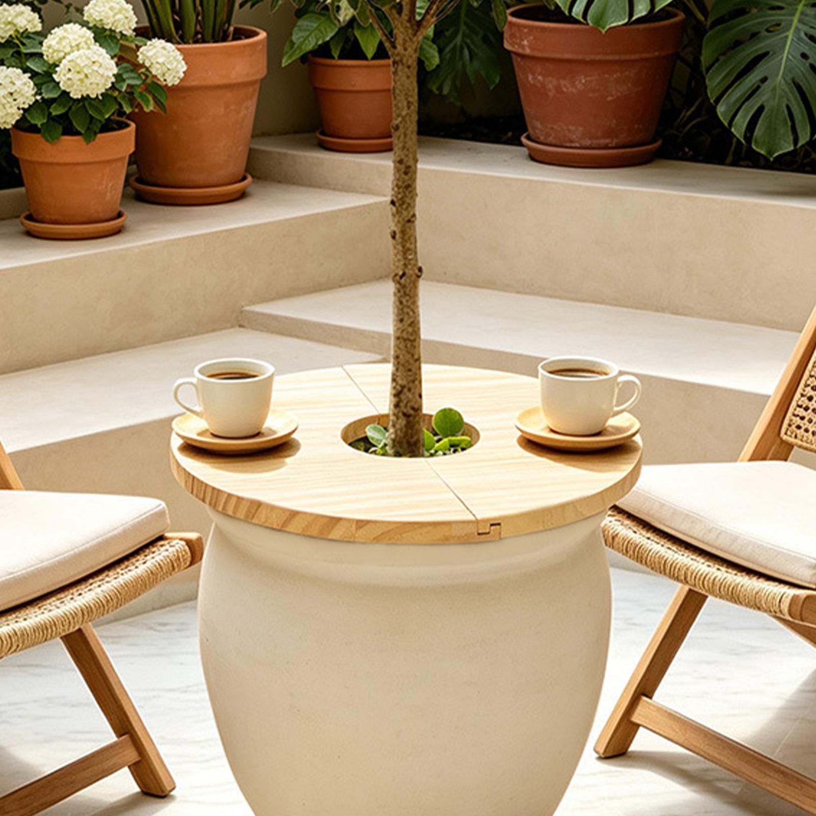 Couvre-pots de fleurs en bois, - Indoor Herb Garden avis et prix