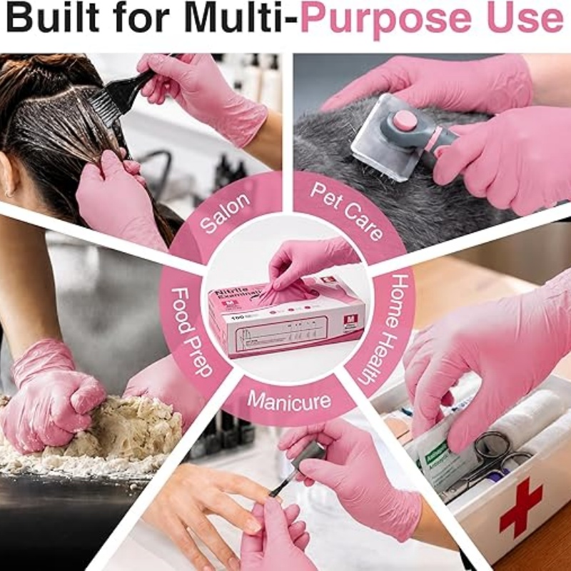 Gants jetables en nitrile rose - Garden Gloves avis et prix