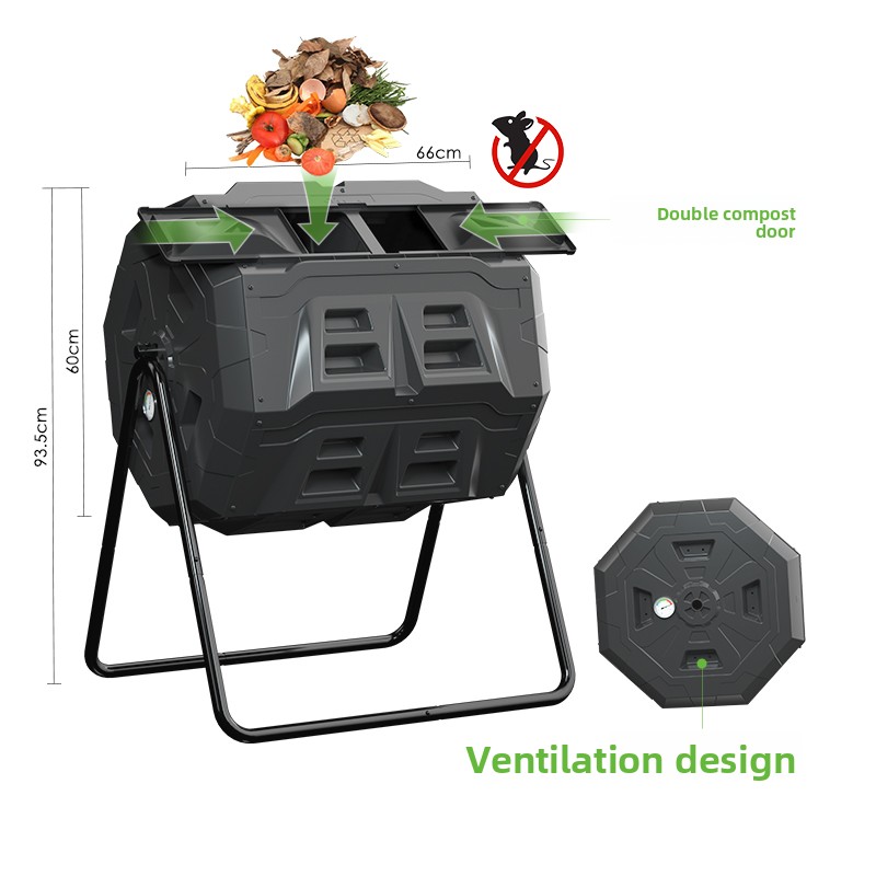Composteur rotatif pour feuill - Compost Bin avis et prix