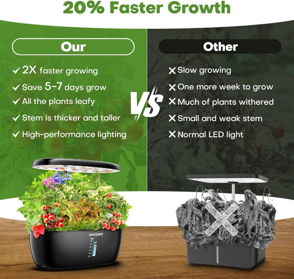 Jardin hydroponique à 12 pots  - Hydroponic Kit avis et prix